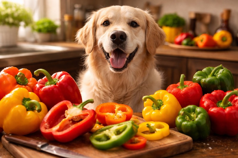 Mehr über den Artikel erfahren Dürfen Hunde Paprika essen?